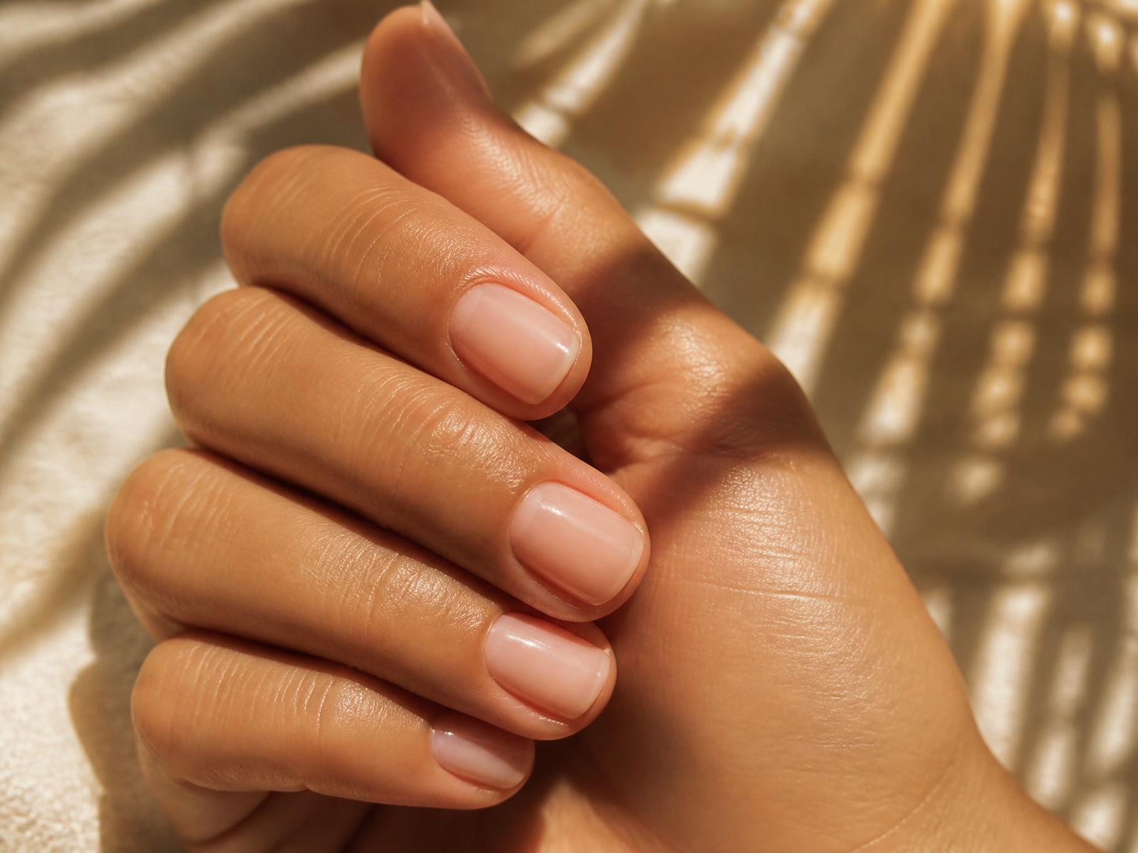 Bespoke mobile nails Sydney — bare natural manicure by D-luxe Nails